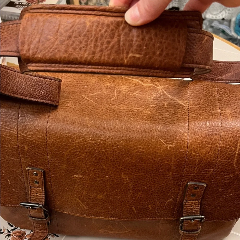 Classic Brown Leather Camera Bag